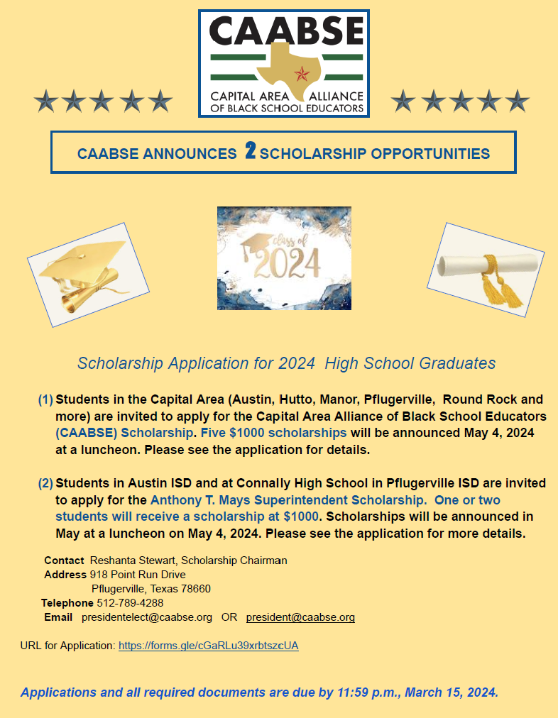 CAABSE 2024 Scholarship